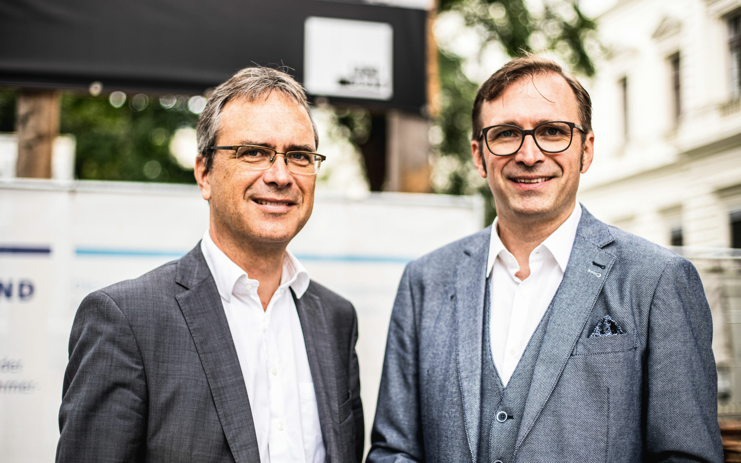 Die ZWI Graz Geschäftsführer: Mag. Bernhard Weber und Dr. Peter Riedler.