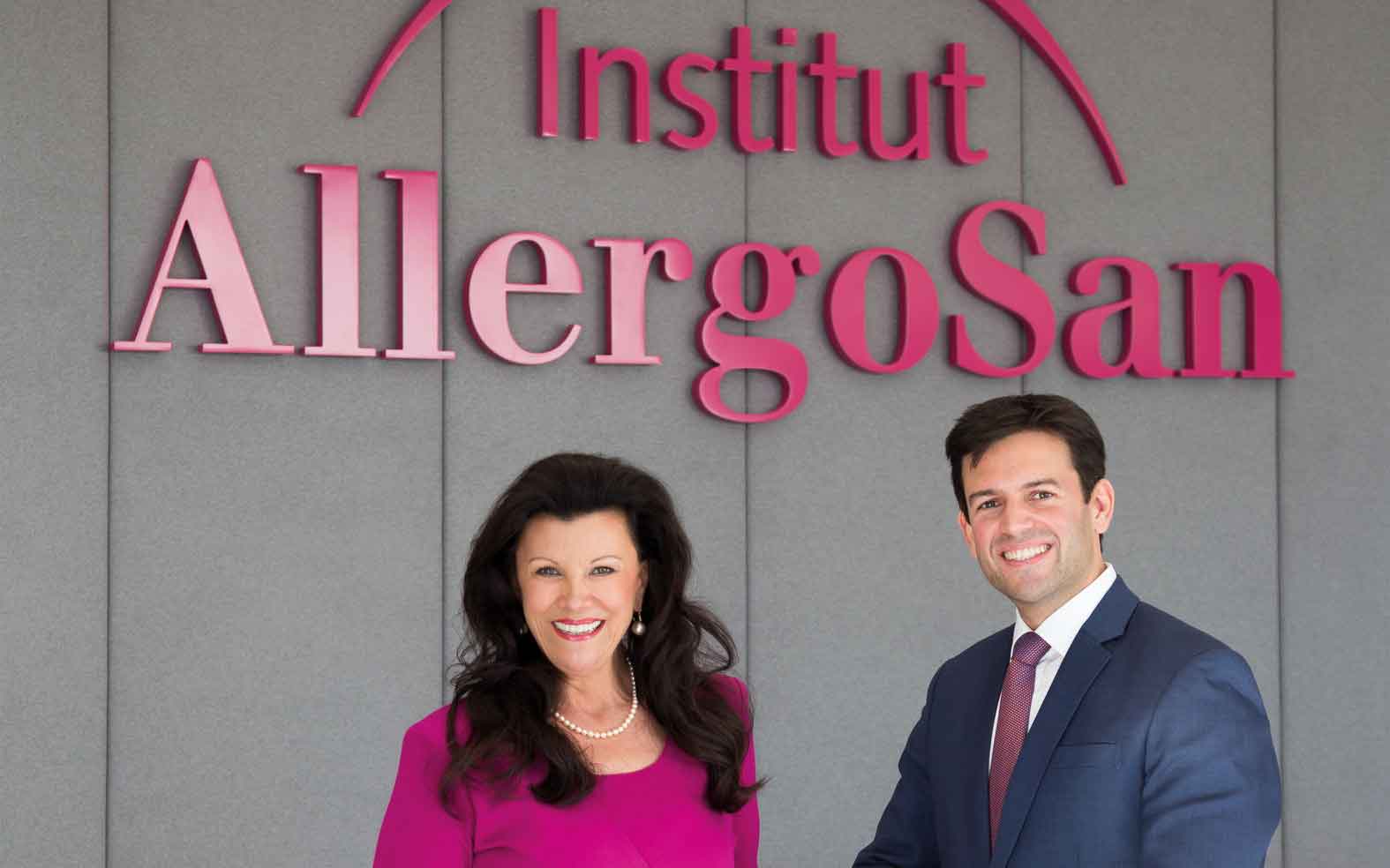 Mag. Anita Frauwallner, Gründerin und Geschäftsführerin des Instituts AllergoSan und ihr Sohn Mag. Bernd Assinger, der Teil der Geschäftsführung des Instituts ist.