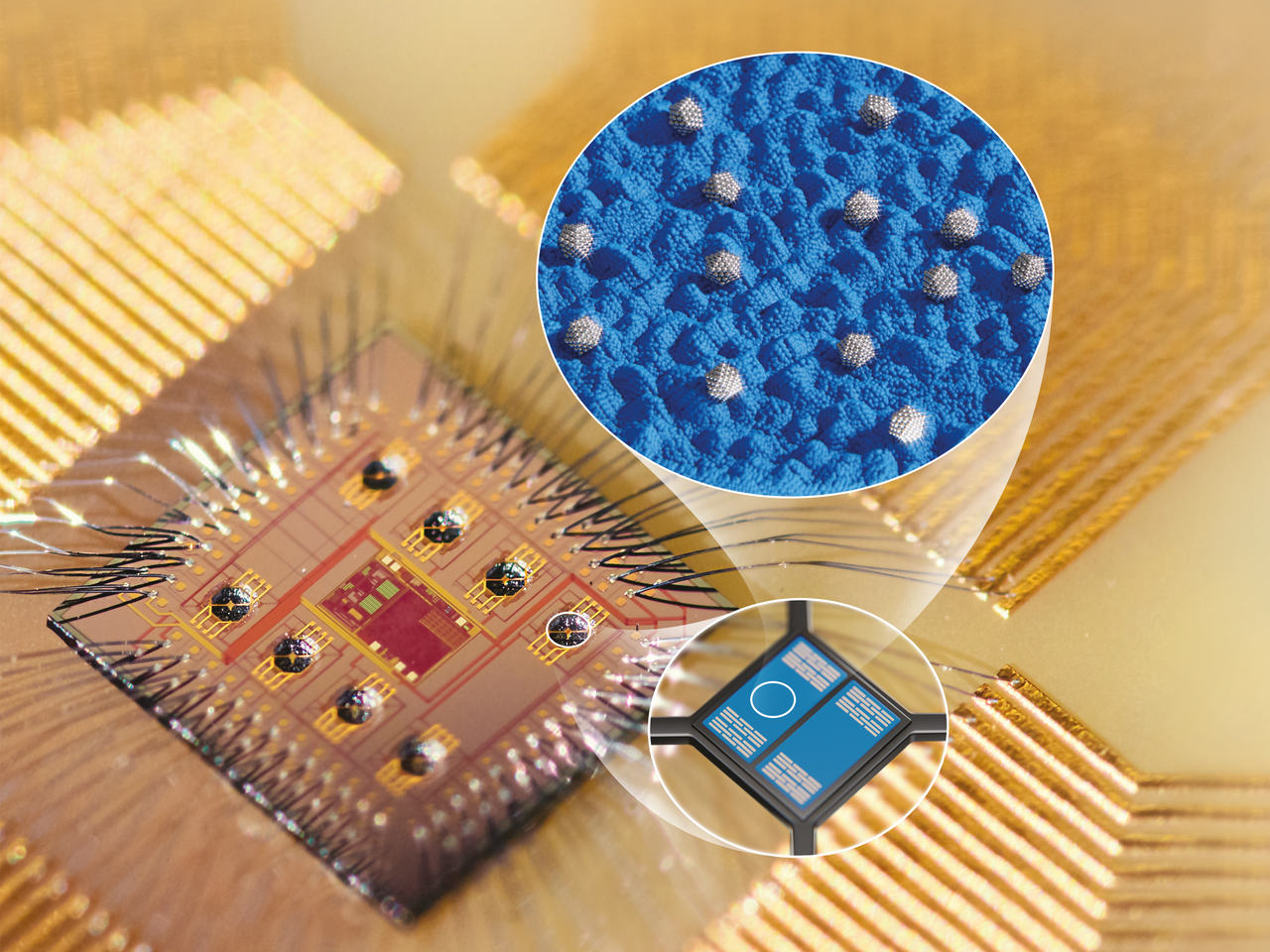 Das MCL-Forschungsteam hat gemeinsam mit Partnern einen Mikrochip mit unterschiedlichen Nano-Sensoren ausgestattet, die Gase in bisher ungekannter Genauigkeit wahrnehmen.