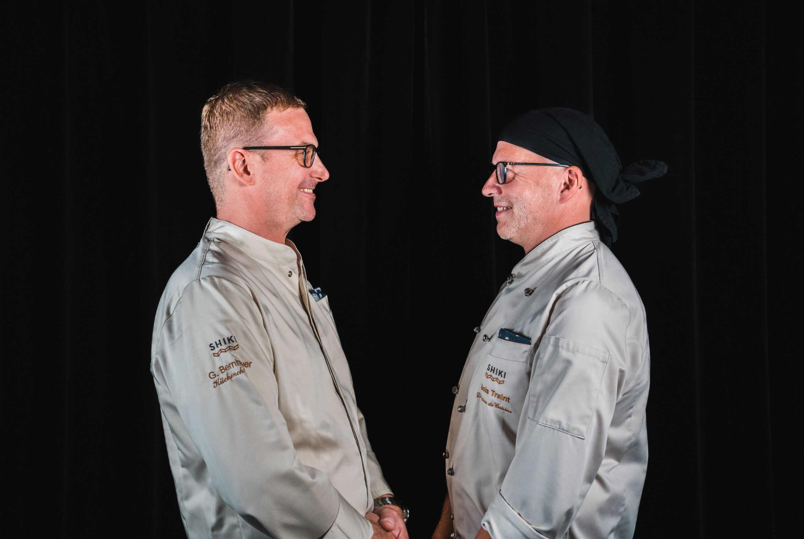 Alois Traint und Gerhard Bernhauer kochen im Wiener Lokal Shiki als gleichgestellte Küchenchefs auf.